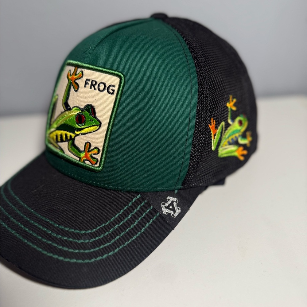 Dark Green Frog Patch Cap - image 4